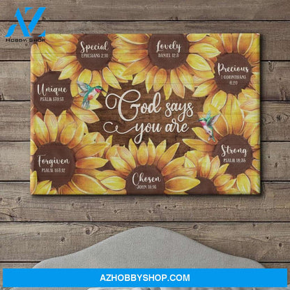 God Says You Are 2 - Premium Matte Canvas