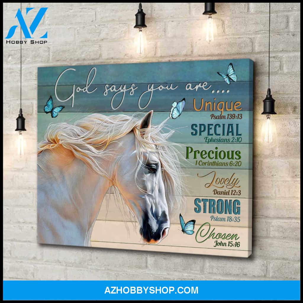 God Says You Are, Beautiful Horse Canvas Wall Art