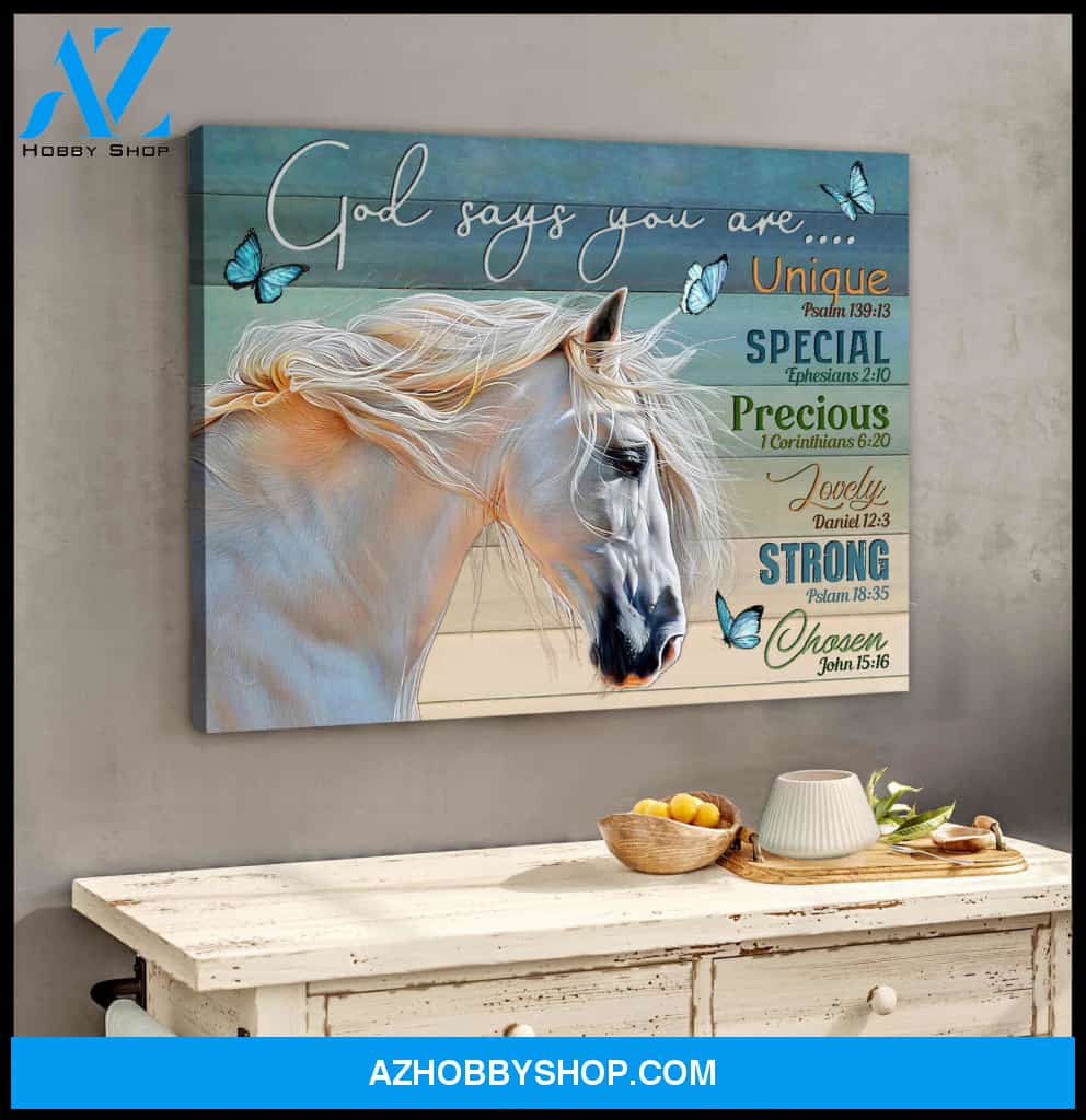 God Says You Are, Beautiful Horse Canvas Wall Art