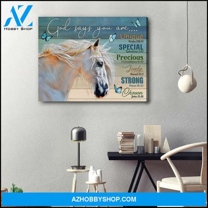 God Says You Are, Beautiful Horse Canvas Wall Art