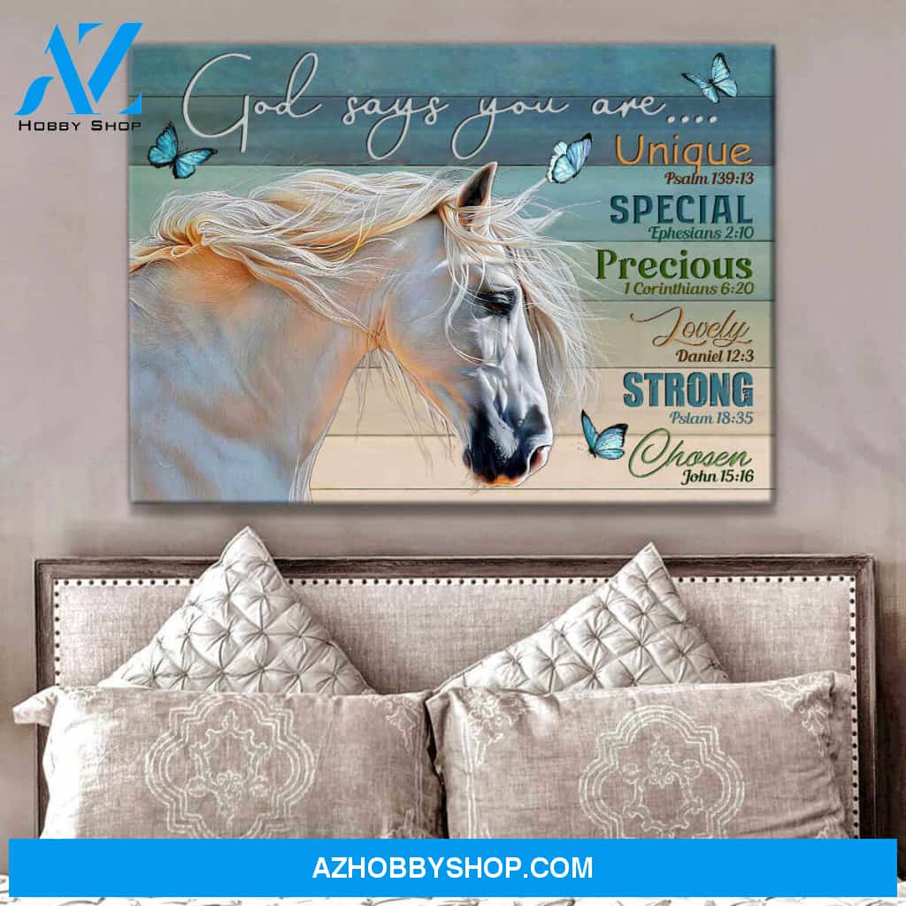 God Says You Are, Beautiful Horse Canvas Wall Art
