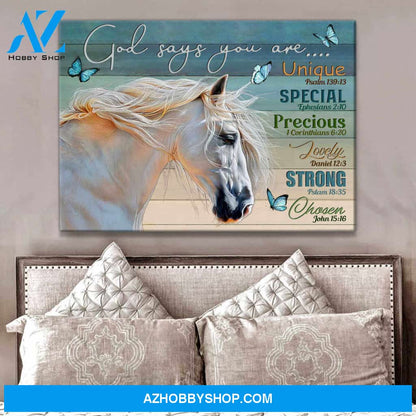 God Says You Are, Beautiful Horse Canvas Wall Art