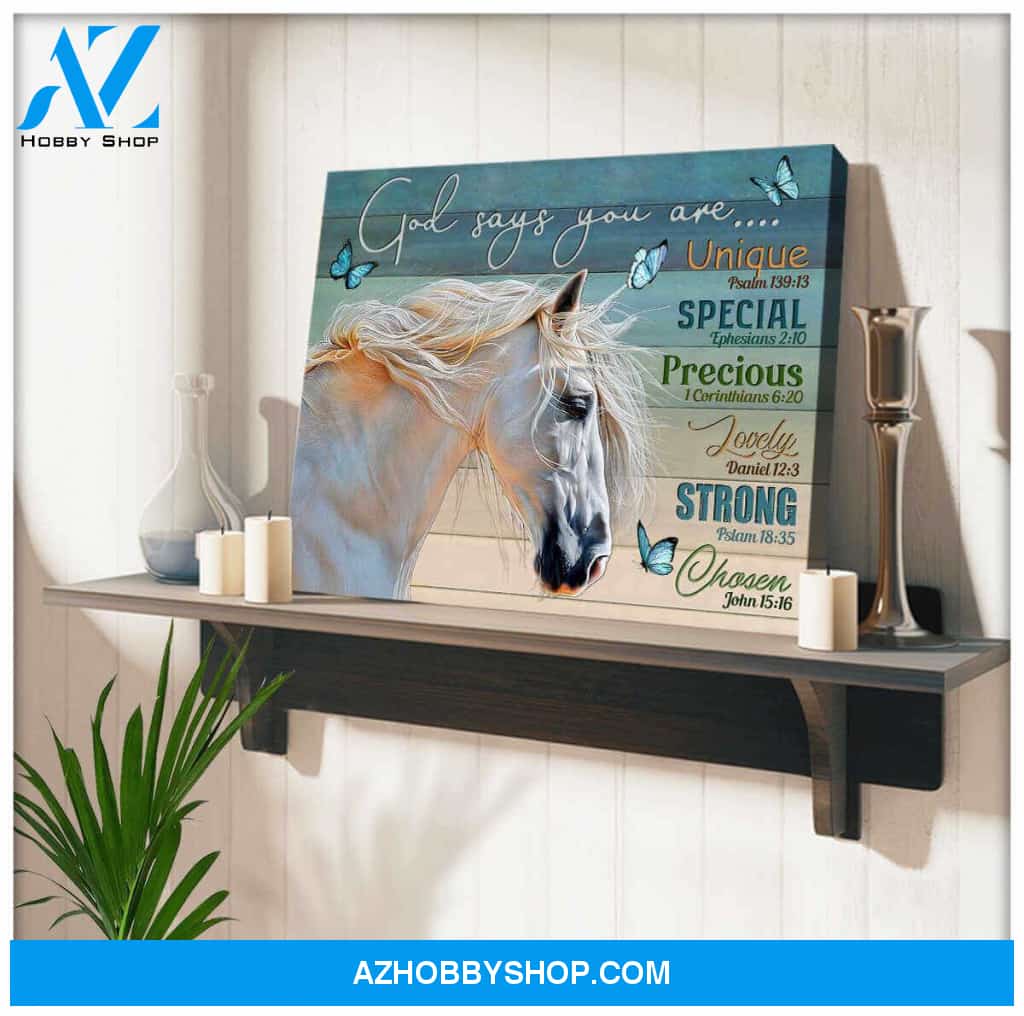 God Says You Are, Beautiful Horse Canvas Wall Art
