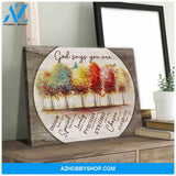 God Says You Are Butterfly Canvas Wall Art