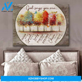 God Says You Are Butterfly Canvas Wall Art