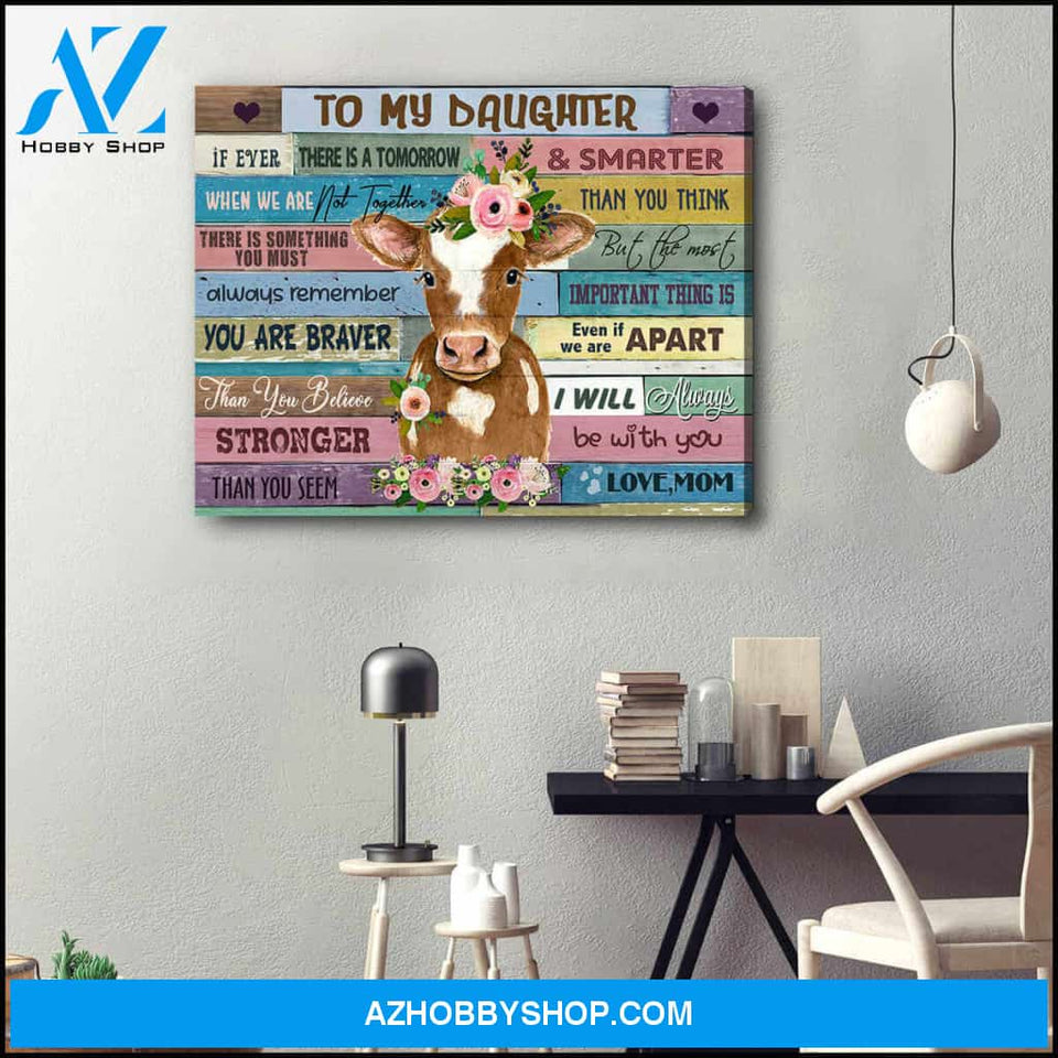 God Says You Are Calf Cow Canvas Wall Art Decor