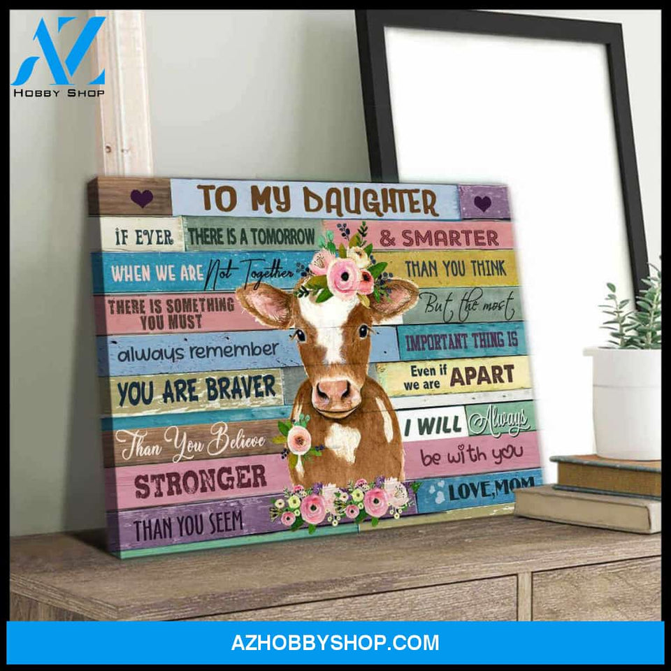 God Says You Are Calf Cow Canvas Wall Art Decor