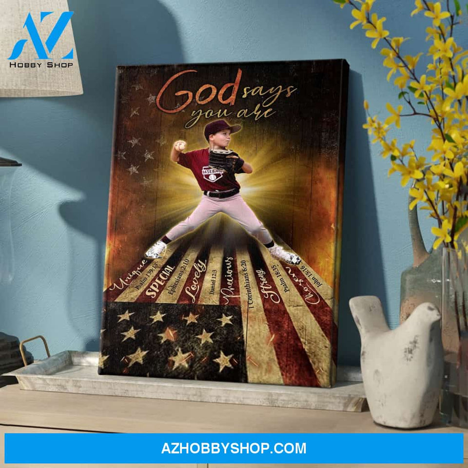 God Says You Are Customized Baseball Poster/Canvas Prints