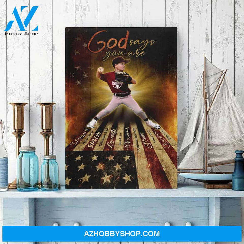 God Says You Are Customized Baseball Poster/Canvas Prints