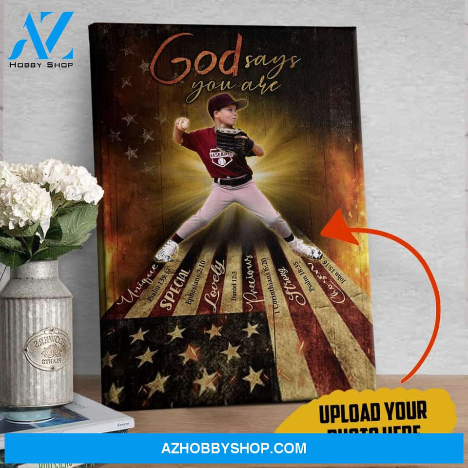 God Says You Are Customized Baseball Poster/Canvas Prints