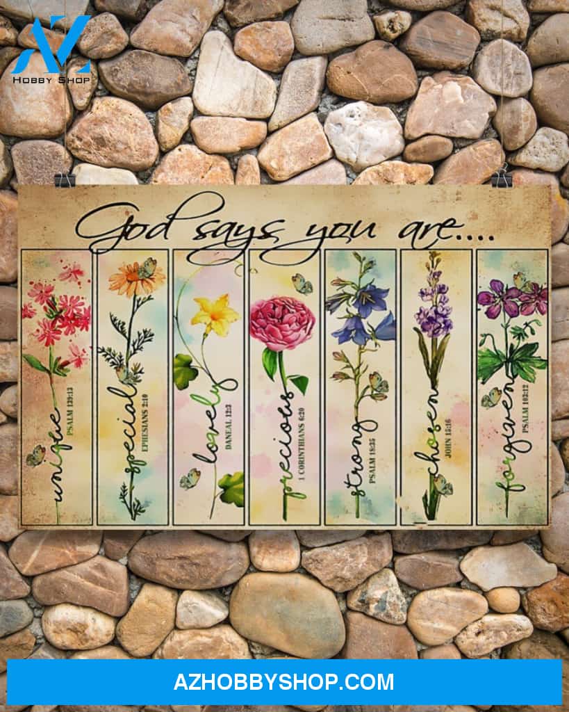 God Says You Are Flowers Gardening Gift Dad Canvas Prints