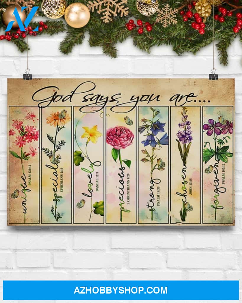 God Says You Are Flowers Gardening Gift Dad Canvas Prints