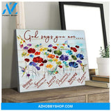 God Says You Are Hummingbird Wall Art Canvas