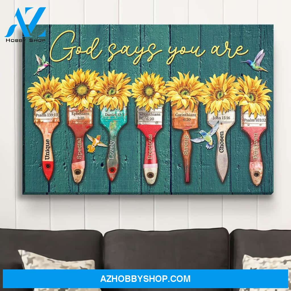 God Says You Are - Premium Matte Canvas