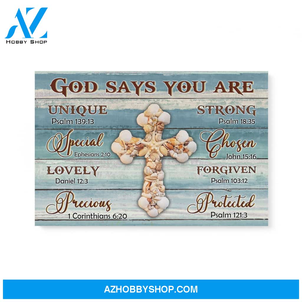 Gift For Christian God Says You Are Special Lovely Precious Strong Canvas