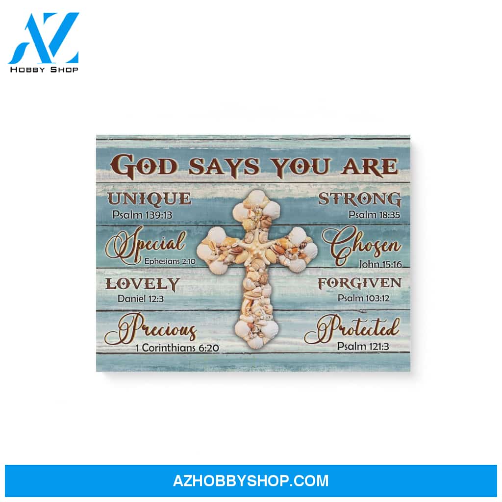 Gift For Christian God Says You Are Special Lovely Precious Strong Canvas