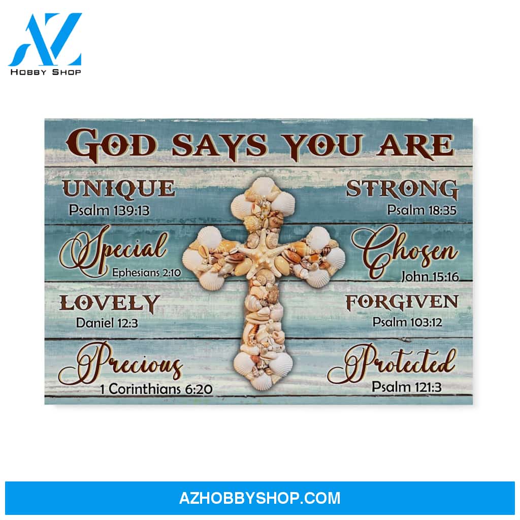 Gift For Christian God Says You Are Special Lovely Precious Strong Canvas
