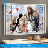 God Surrounded By Cats Canvas (No Frame) - CC1121QA