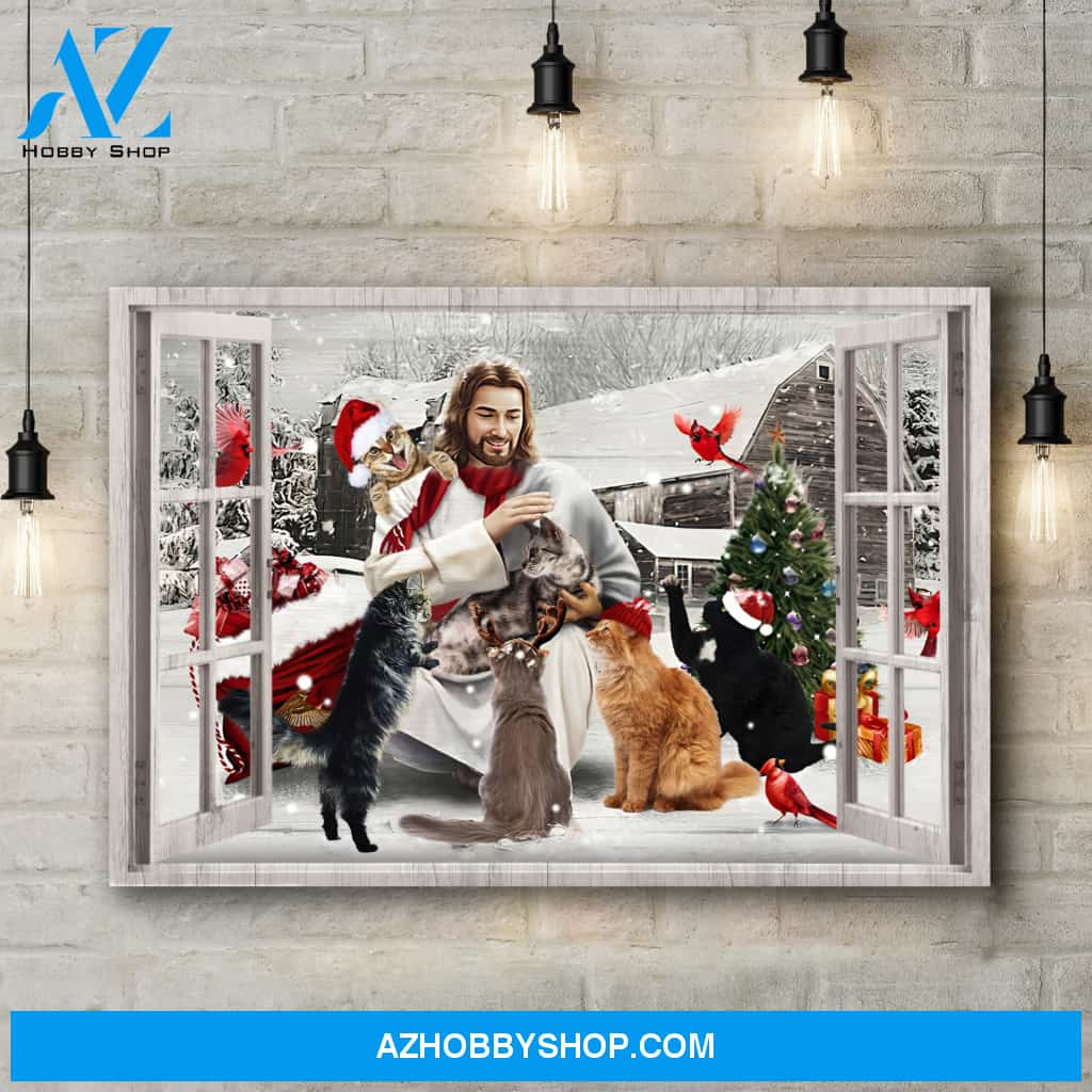 God With Cats Canvas (No Frame) - CC1121QA