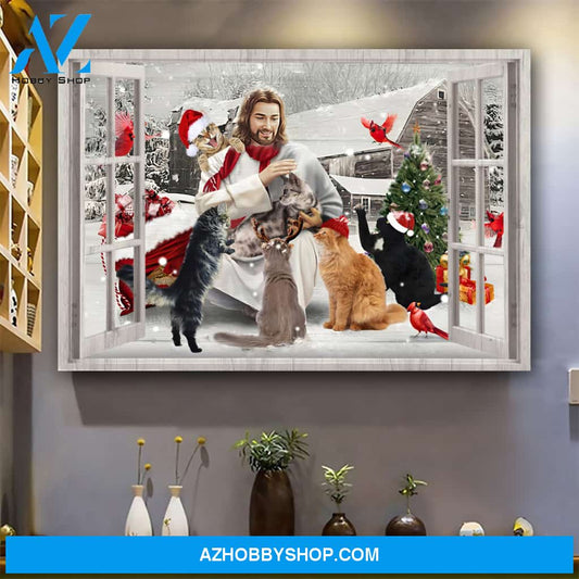 God With Cats Canvas (No Frame) - CC1121QA