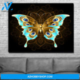 Gold And Blue Butterfly