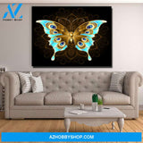 Gold And Blue Butterfly