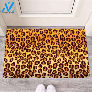 Gold Leopard Door Mat
