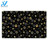 Gold Paw Door Mat