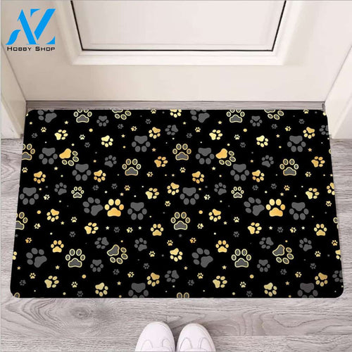 Gold Paw Door Mat