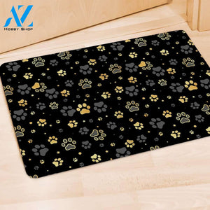 Gold Paw Door Mat