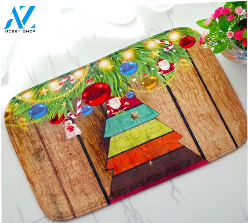 Golden Christmas Bells Doormat Indoor And Outdoor Mat Entrance Rug Sweet Home Decor Housewarming Gift Gift Friend Family Christmas Holiday