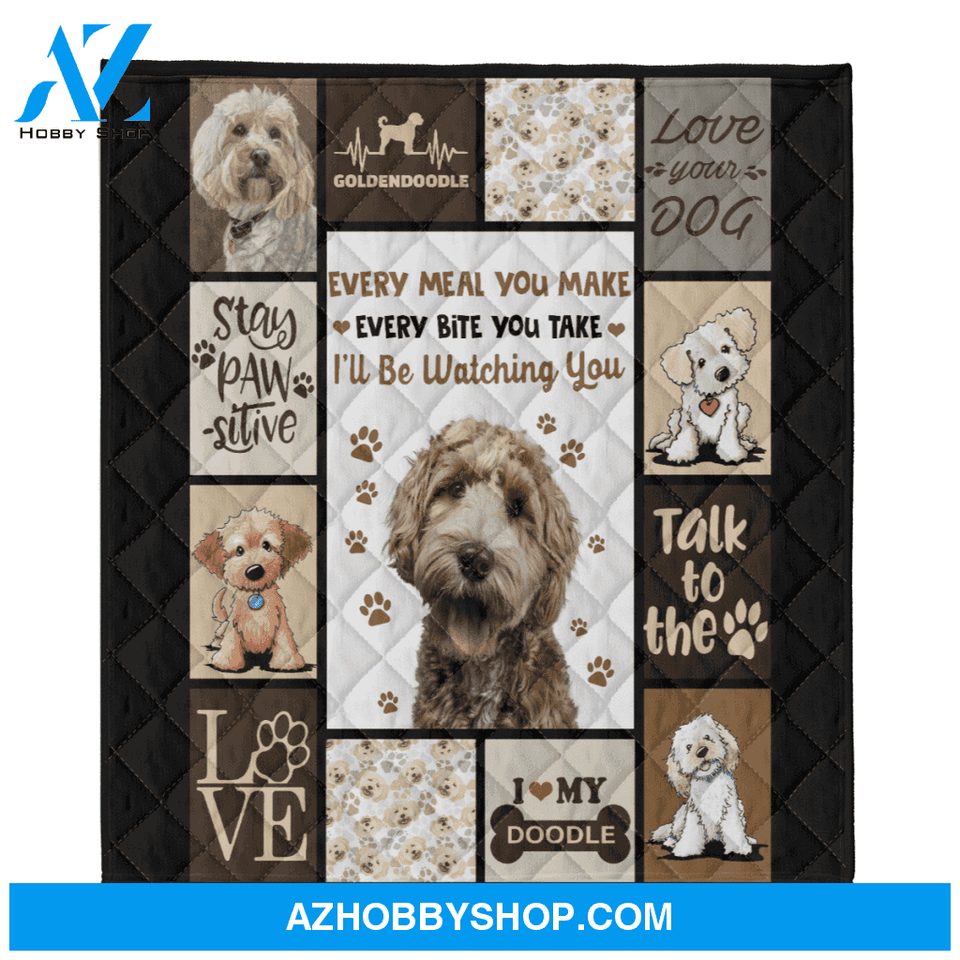Golden Doodle Blanket, Every Meal You Make I'll Be Watching You, Dog Lover