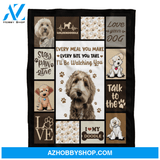 Golden Doodle Blanket, Every Meal You Make I'll Be Watching You, Dog Lover