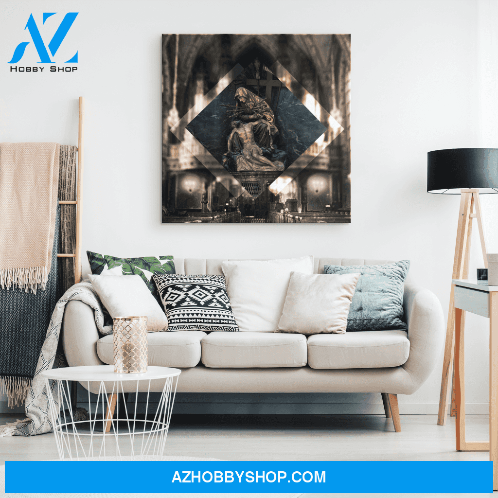 Golden Pieta Canvas Wrap