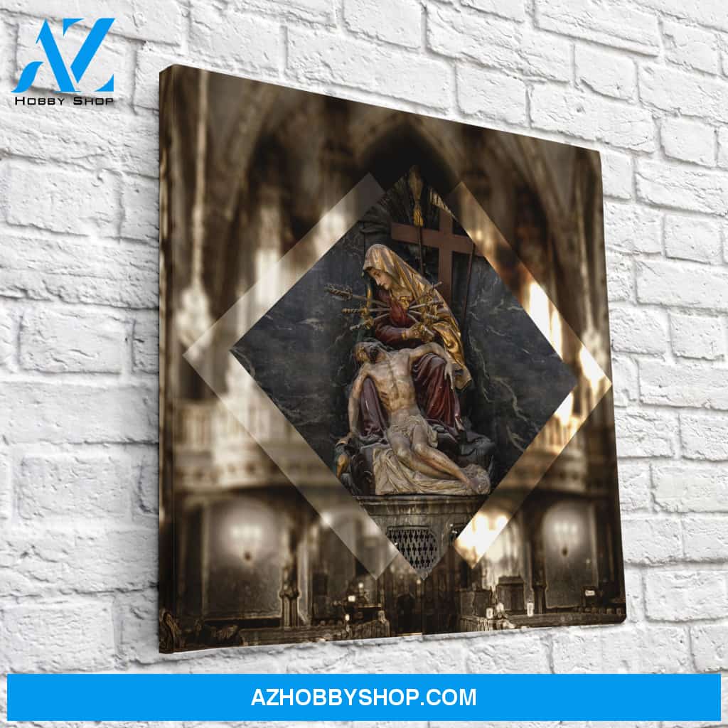 Golden Pieta Canvas Wrap