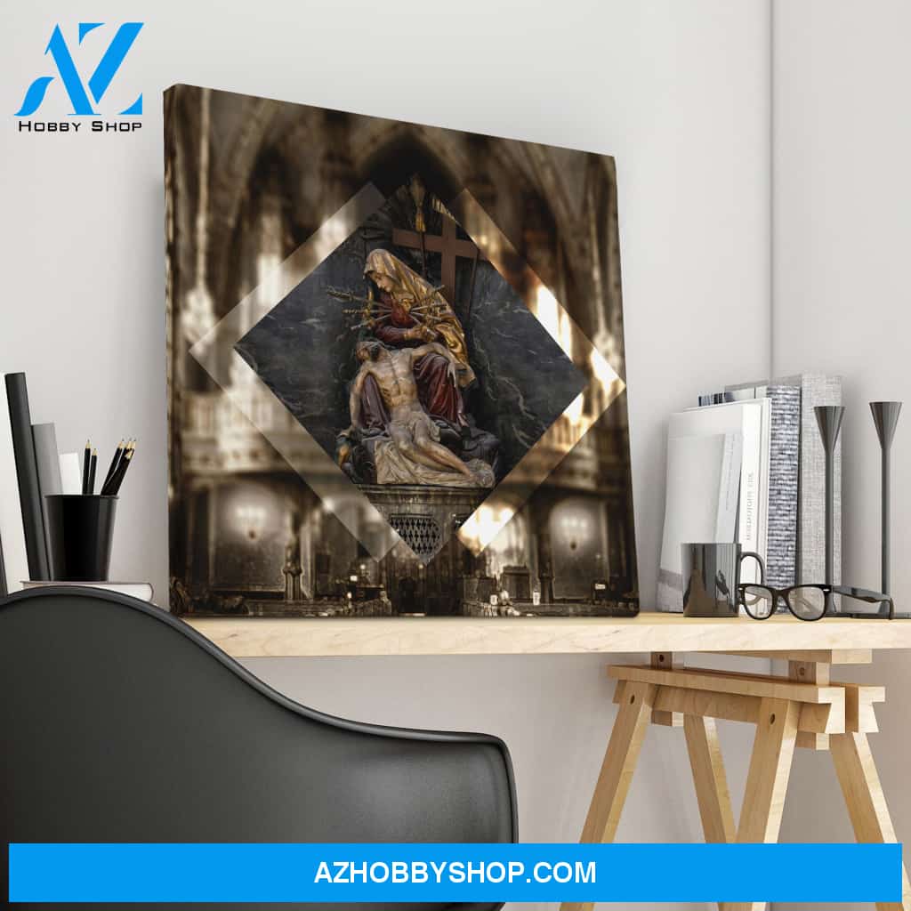 Golden Pieta Canvas Wrap