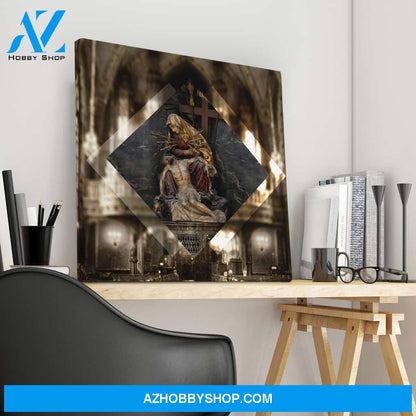Golden Pieta Canvas Wrap