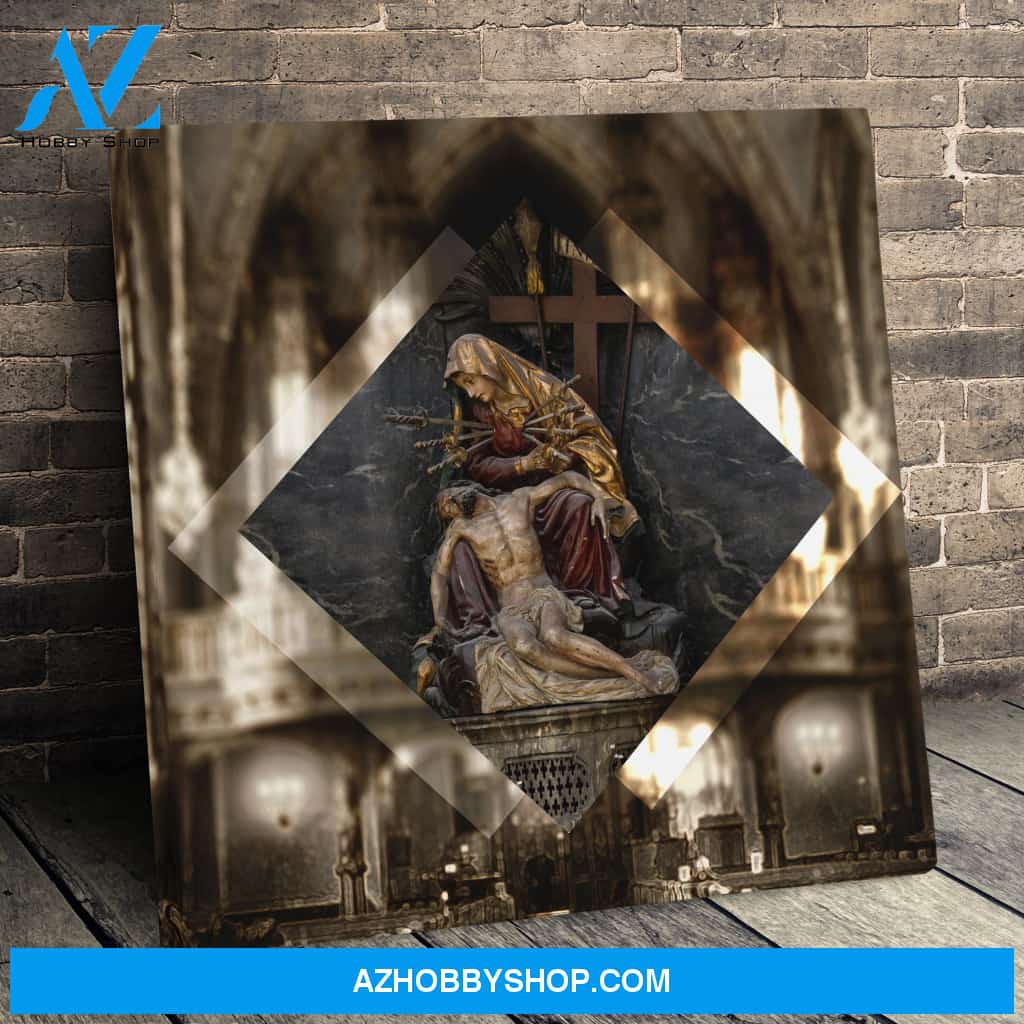 Golden Pieta Canvas Wrap