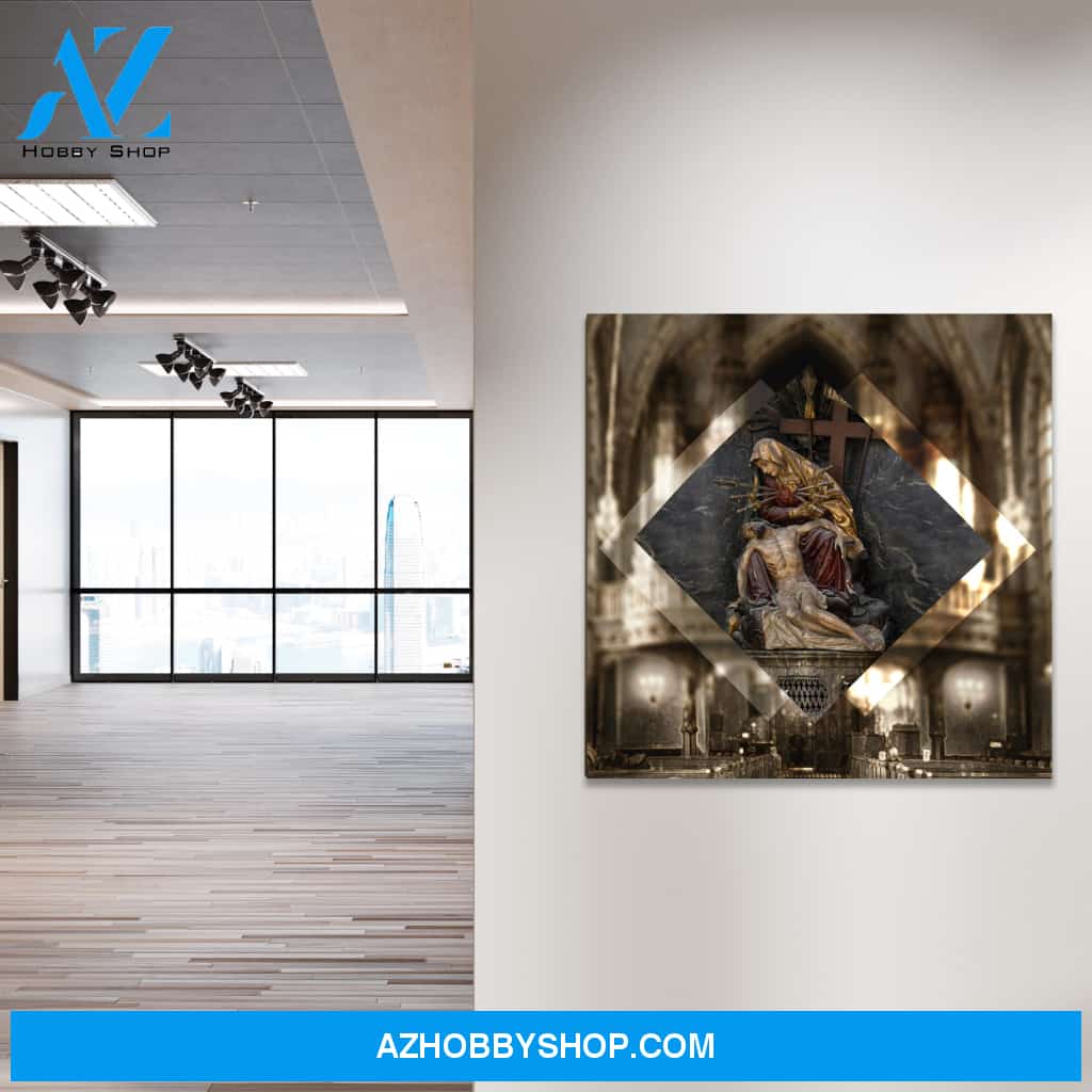 Golden Pieta Canvas Wrap