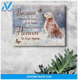 Ohcanvas Golden Retriever Because Someone We Love Is In Heaven Canvas Wall Art Decor