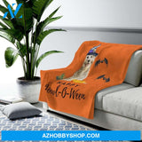 Golden Retriever Dog Halloween Velveteen Plush Blanket Gift For Friend Family Home Decor Bedding Couch Sofa Soft and Comfy Cozy