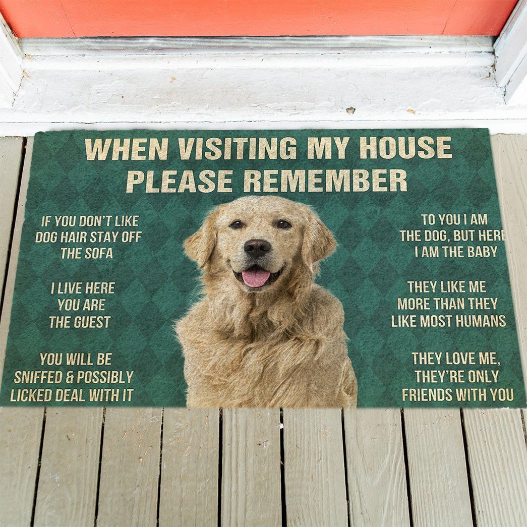 Golden Retriever's Rules Doormat