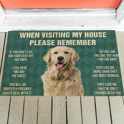 Golden Retriever's Rules Doormat