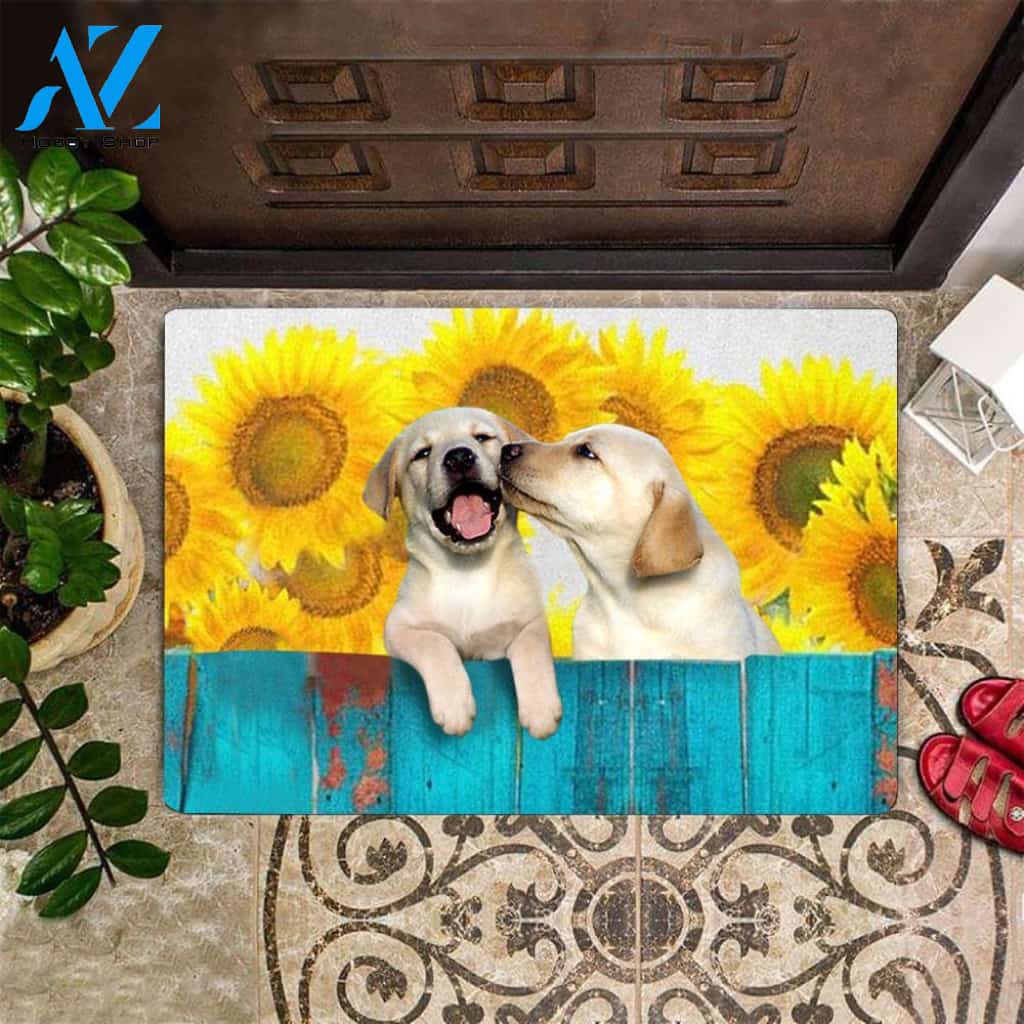 Golden Retriever Easy Clean Welcome DoorMat | Felt And Rubber | DO2849