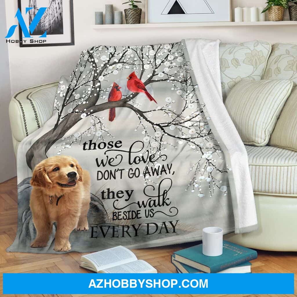 Golden retriever every day Fleece Blanket