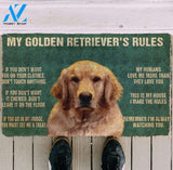 Golden retriever funny doormat