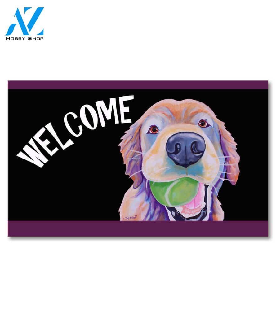 Golden Retriever Have A Ball Doormat - 18" x 30"