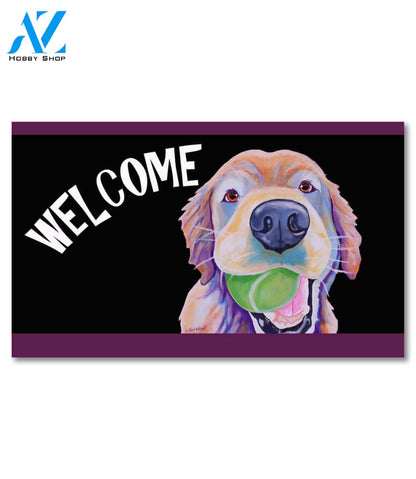 Golden Retriever Have A Ball Doormat - 18" x 30"