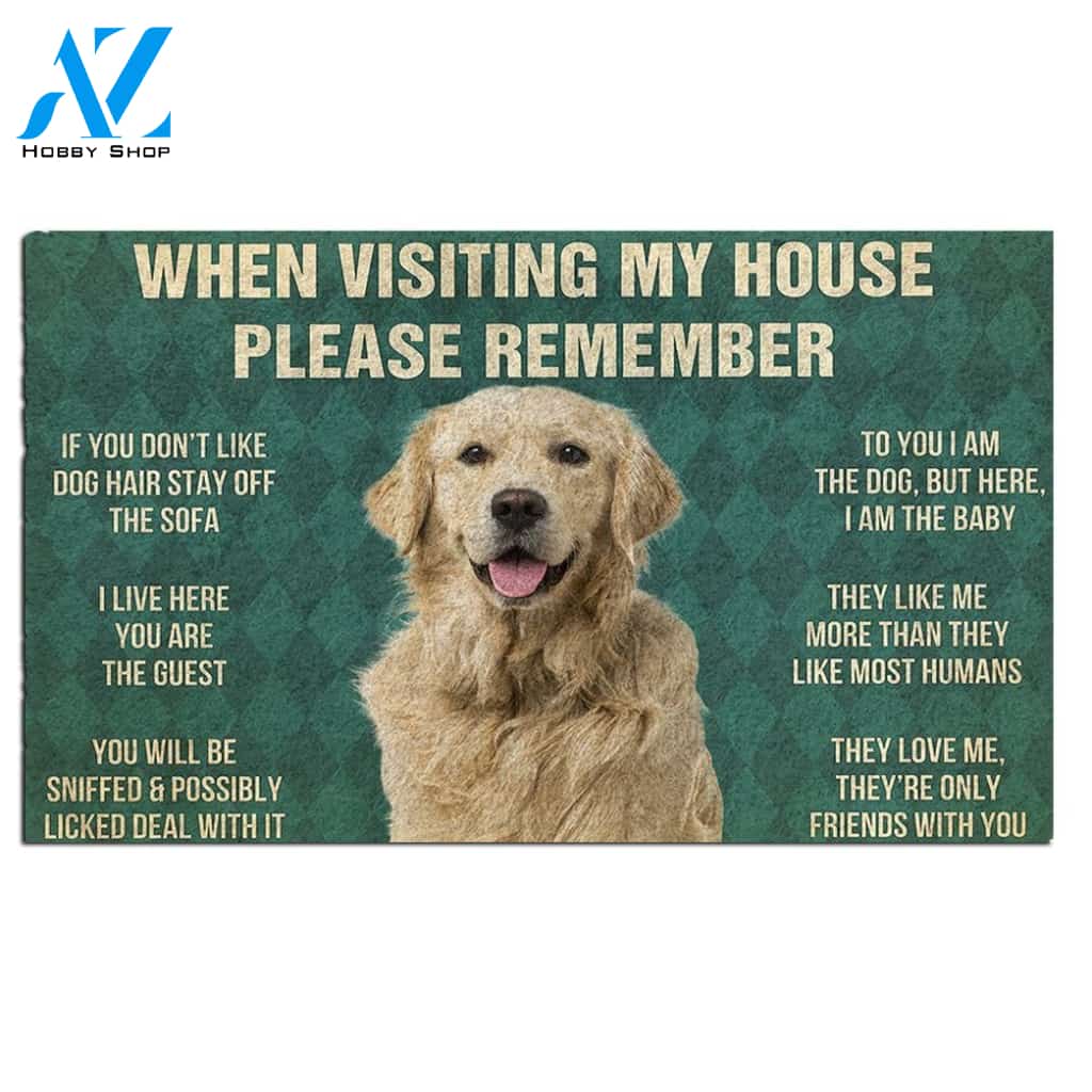 Golden Retriever's Rules Doormat