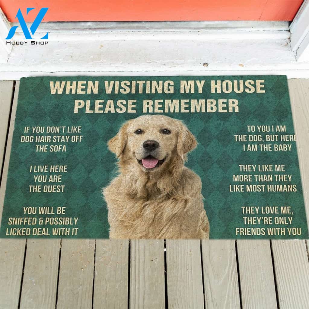 Golden Retriever's Rules Doormat
